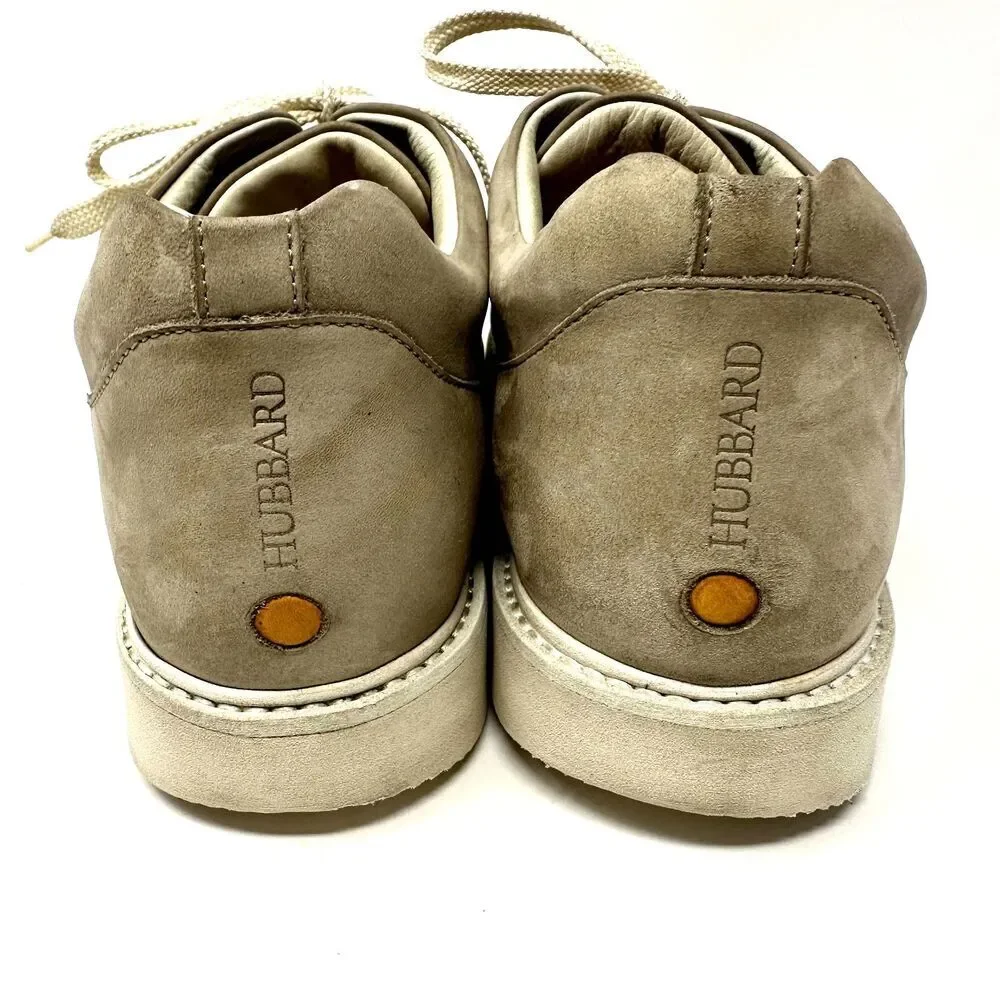 Samuel Hubbard Womens‎ Beige Lace Up Leather Sneaker Shoes Size 9